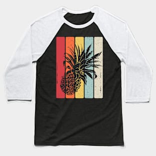 Vintage Distressed Pineapple Retro Summer Vacation Baseball T-Shirt